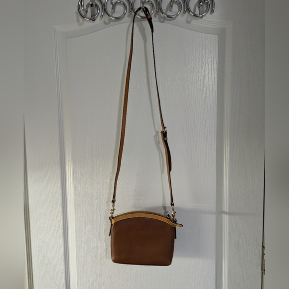 Dooney & Bourke Wayfarer Domed Crossbody Brown Leather Bag - Picture 2 of 15